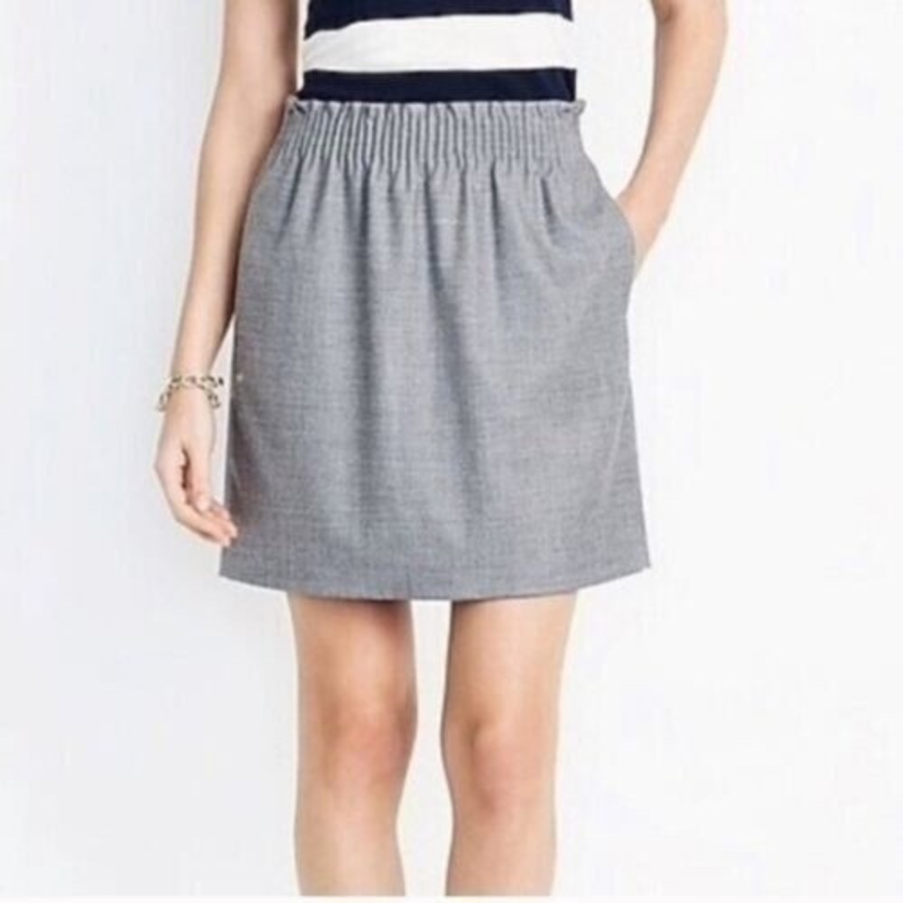 J. Crew Skirt Women Size 2 Wool Blend Gray Style B0083